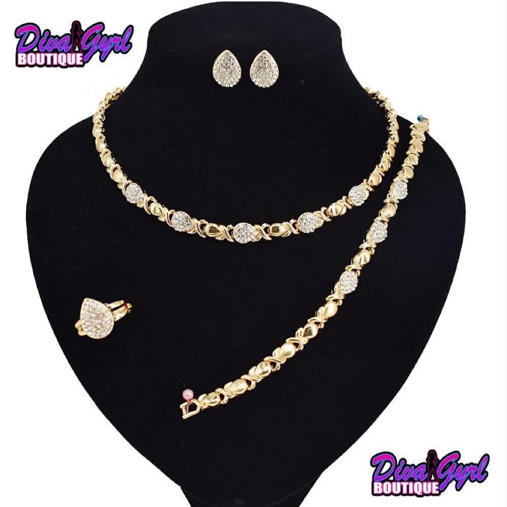 Gold and Silver Jewelry Set